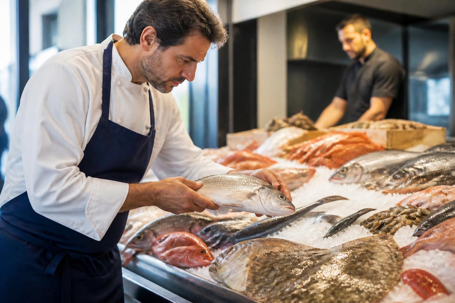Sélection rigoureuse des produits de la mer en cuisine
